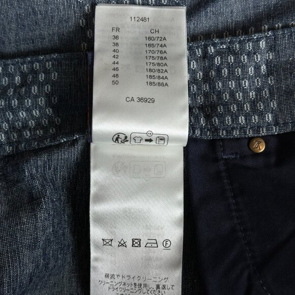 Louis Vuitton Blue Damier Denim Shorts - Picture 6 of 8